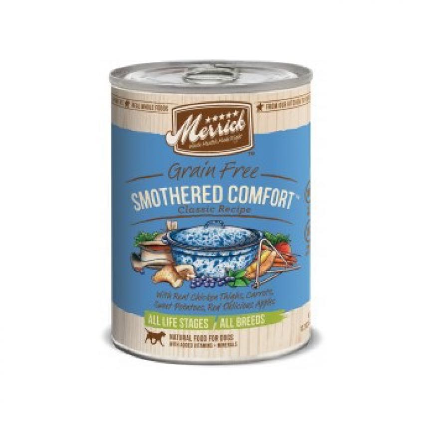 Merrick 無穀物狗罐頭 雞翼雞脾及甜薯配方 Smothered Comfort 12.7oz
