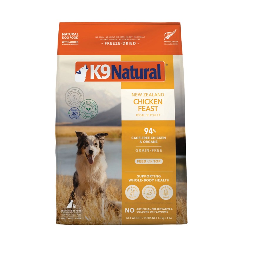 K9 Natural 狗糧 鮮雞盛宴 Chicken Feast 1.8kg (K9-C18K)