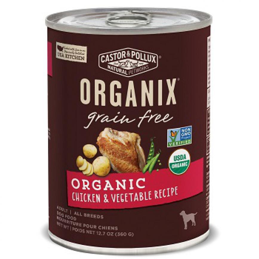 CASTOR & POLLUX ORGANIX 狗罐頭 有機無穀物 雞肉及蔬菜 ORGANIC CHICKEN & VEGETABLE RECIPE 12.7oz (36002)
