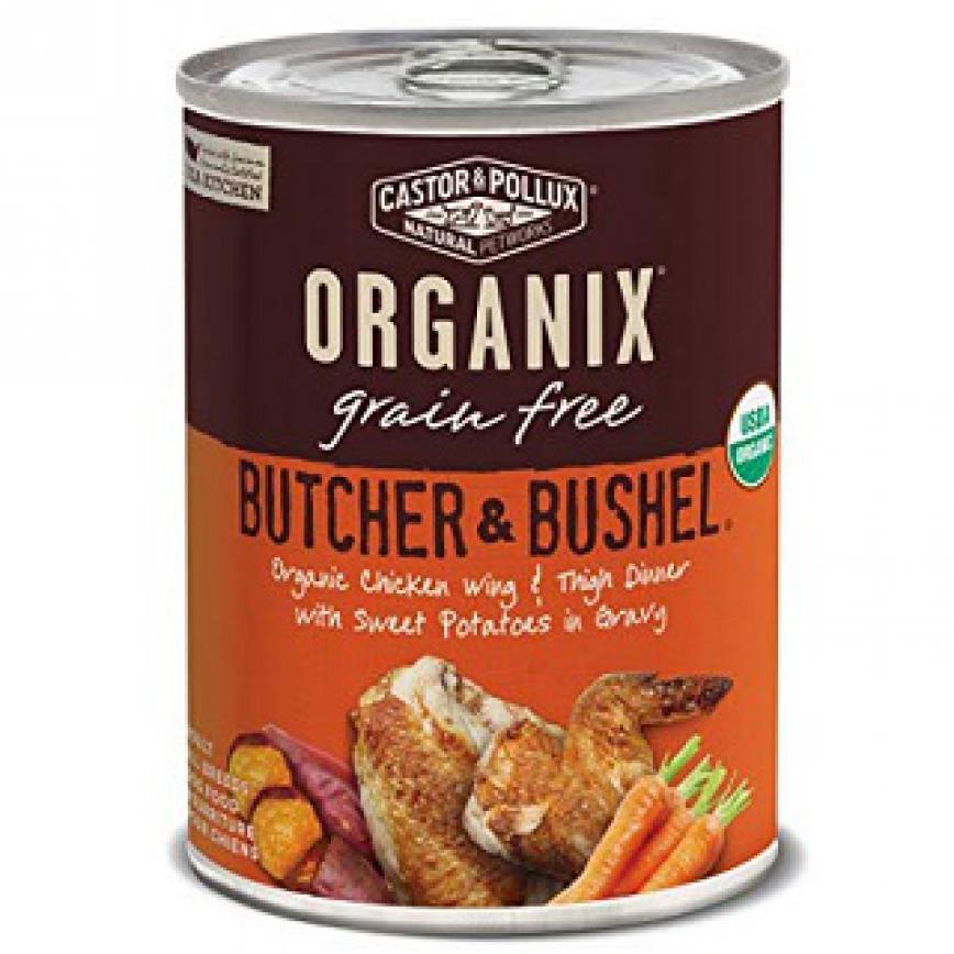 CASTOR & POLLUX ORGANIX 狗罐頭 有機無穀物 雞翼及雞腿 12.7oz (36012)