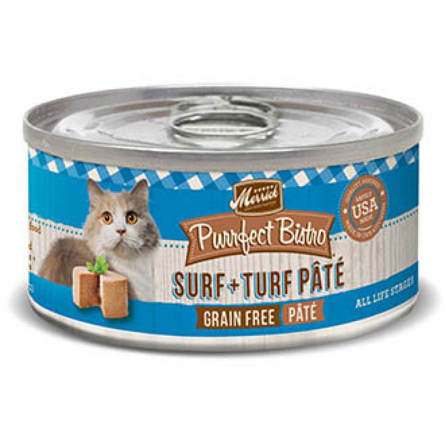 Merrick 無穀物三文魚牛肉肉醬貓罐頭 Surf+Turf Pate 5.5oz (1811) 圖 1