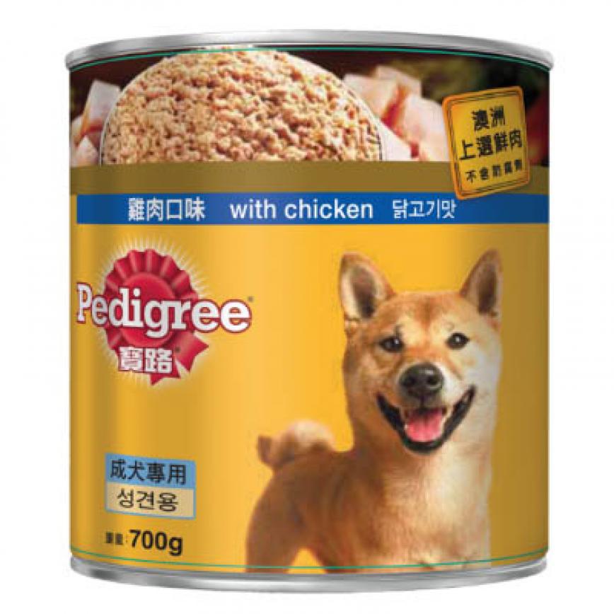 Pedigree寶路 狗罐頭 雞肉味 700g (10205195)