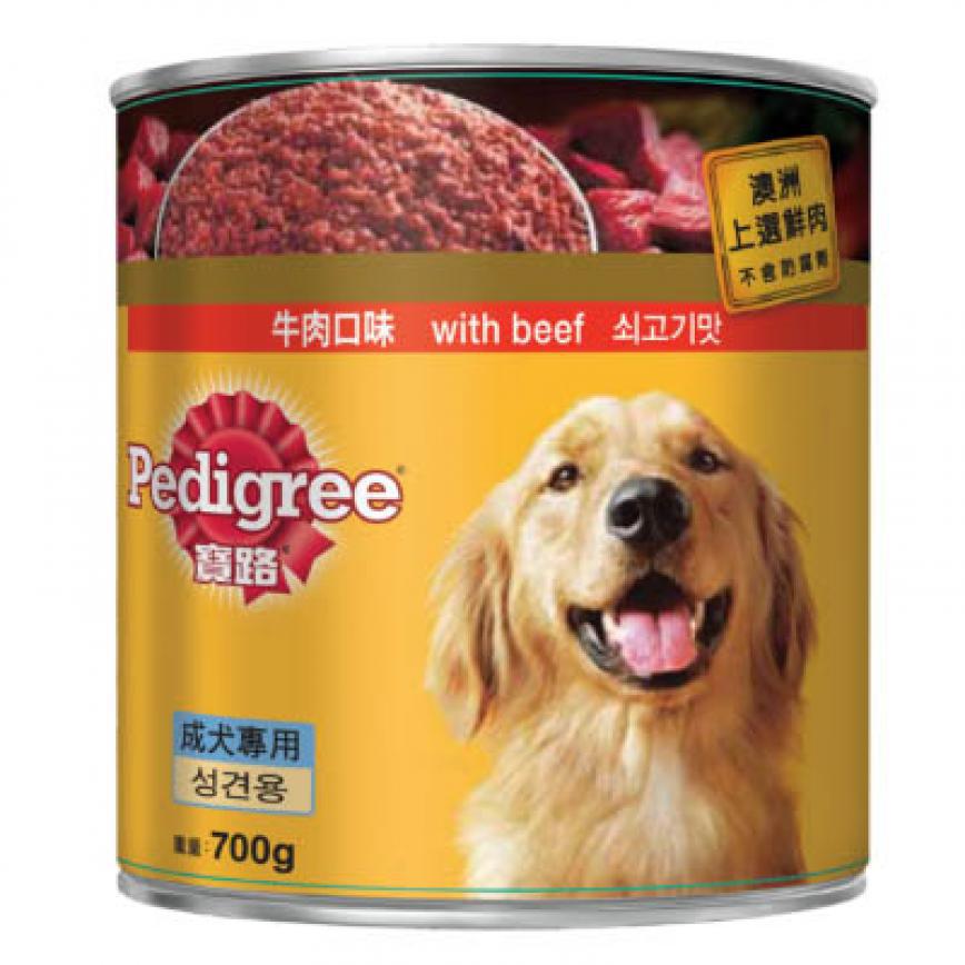 Pedigree寶路 狗罐頭 牛肉 beef 700g
