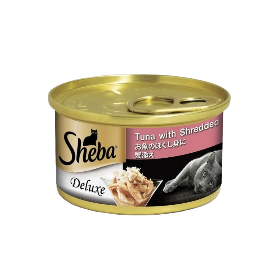 Sheba 日系貓罐頭 湯汁吞拿魚加蟹肉 85g 粉紅色(10290927/60017689) (新舊包裝隨機發貨) 圖 2