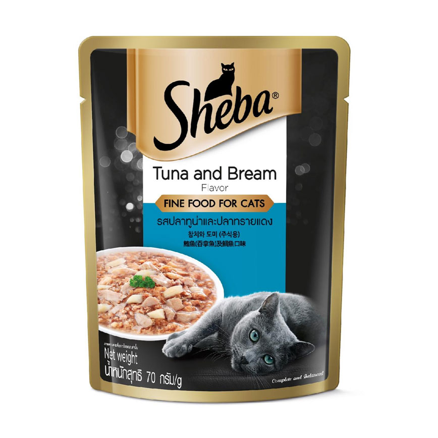 Sheba 袋裝貓濕糧 吞拿魚及鯛魚 70g