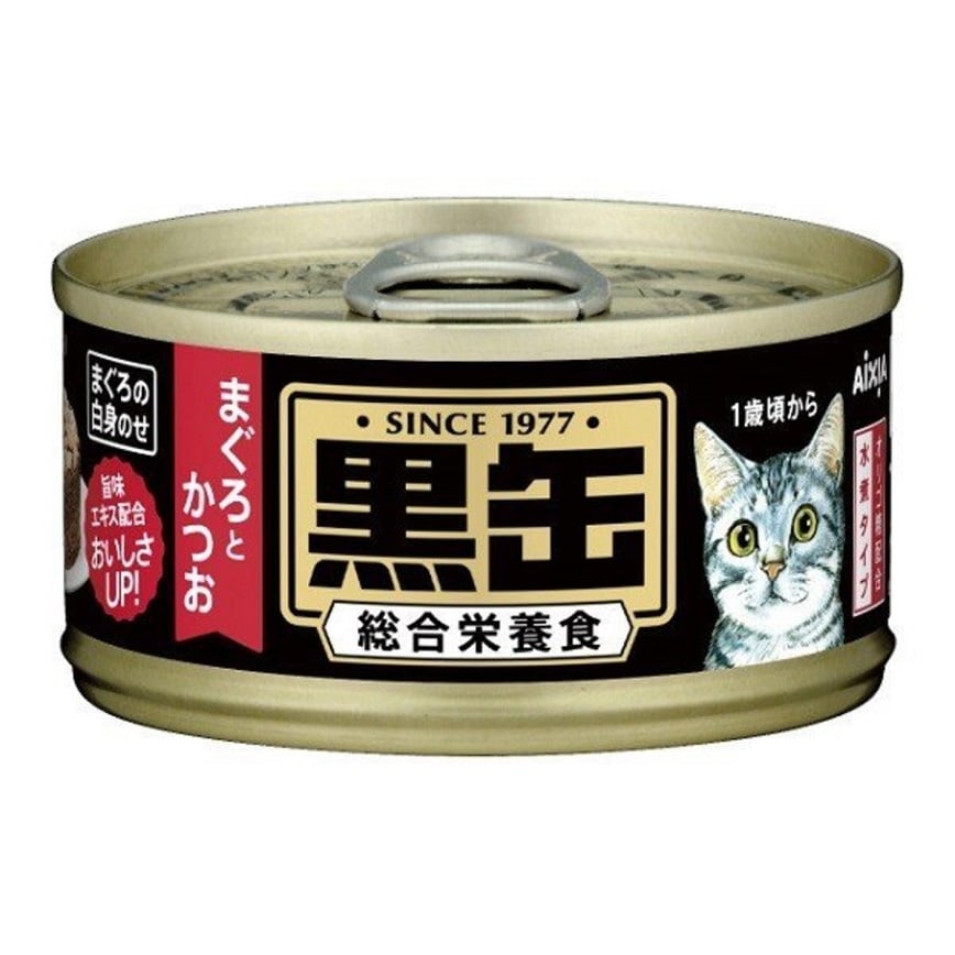 AIXIA 愛喜雅 貓罐頭 黑缶系列 金槍魚加鰹魚 80g (BCM-13) 圖 1