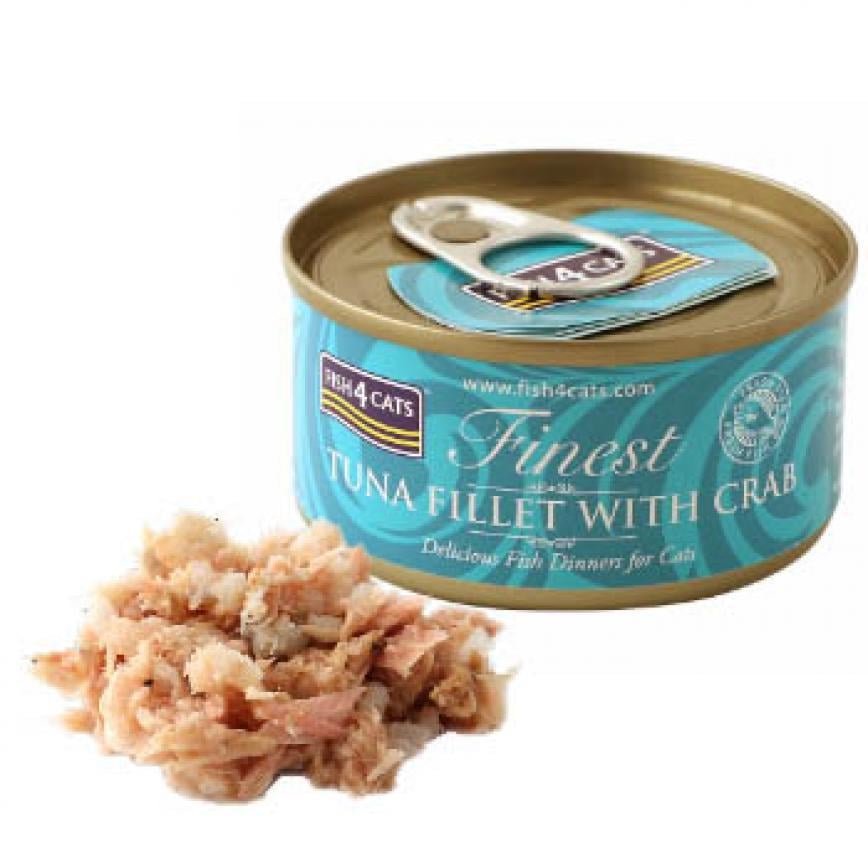 Fish4Cats Finest貓主食罐 吞拿魚加蟹肉 Tuna Fillet With Crab 70g 圖 1