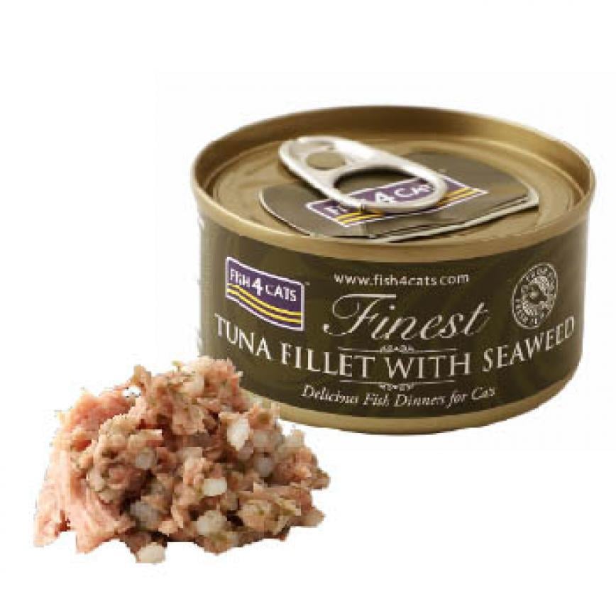 Fish4Cats Finest貓主食罐 吞拿魚柳加海藻 Tuna Fillet With Seaweed 70g 圖 1