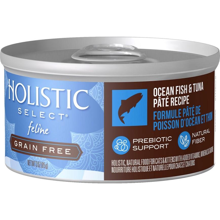 Holistic Select活力滋 無穀物貓罐頭 海洋魚拼吞拿魚配方 3oz (HS59050)