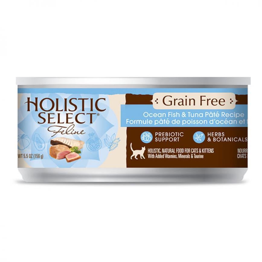 Holistic Select活力滋 無穀物貓罐頭 海洋魚拼吞拿魚配方 5.5oz (HS59042)