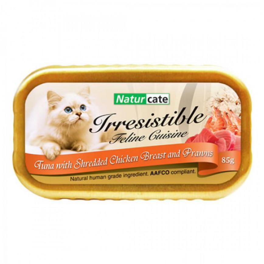 Naturcate 貓罐頭 吞拿魚+雞肉+海蝦 85g (NC85-3)