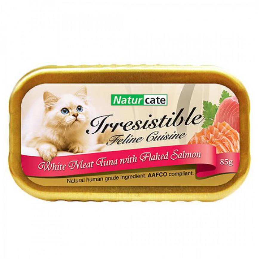 Naturcate 貓罐頭 白肉吞拿魚+三文魚絲 85g (NC85-5)