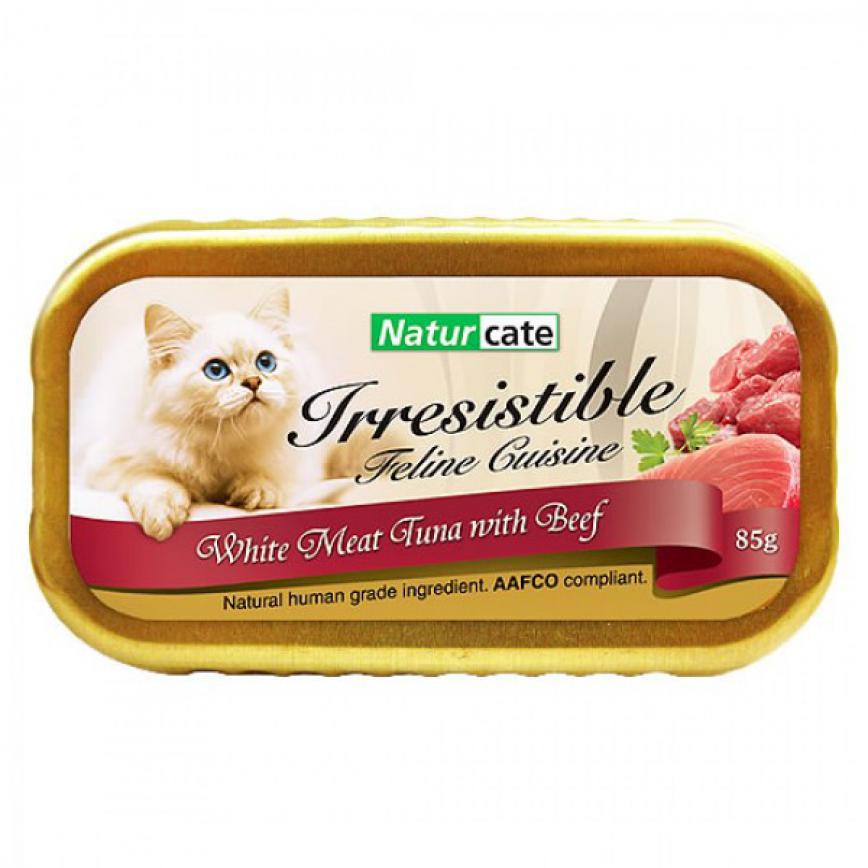 Naturcate 貓罐頭 白肉吞拿魚+牛肉 85g (NC85-7)