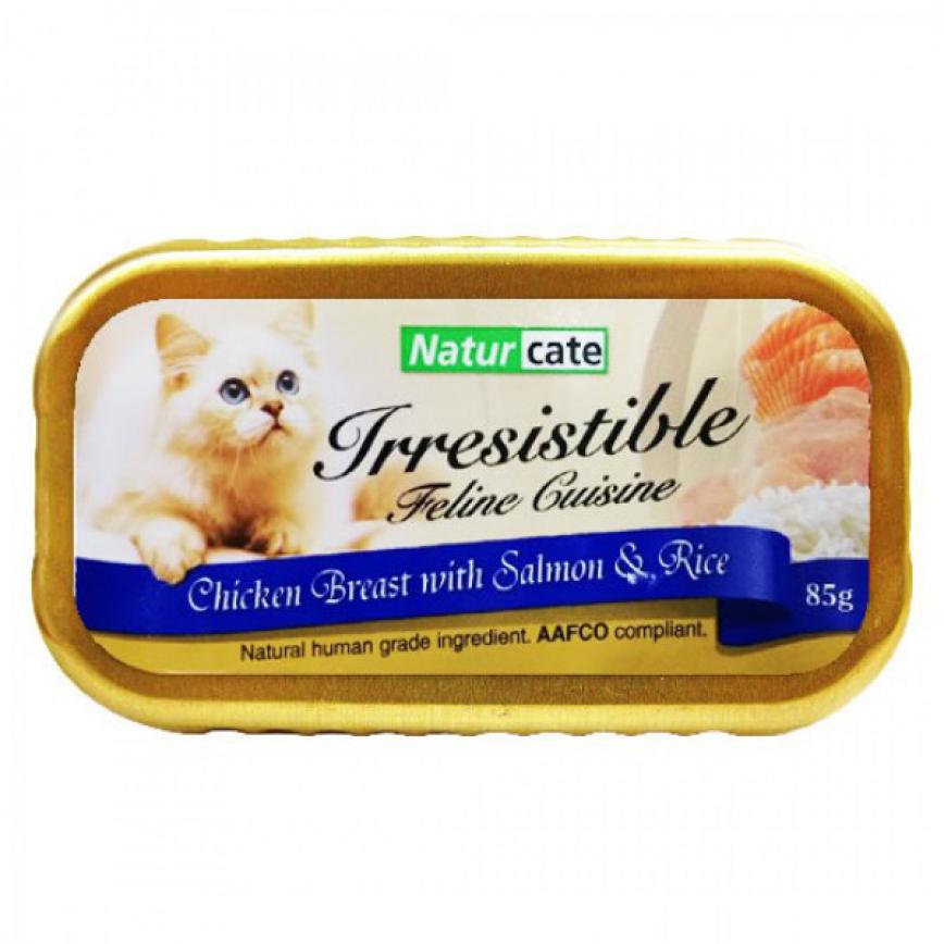 Naturcate 貓罐頭 嫩雞胸+三文魚+飯 85g (NC85-10)