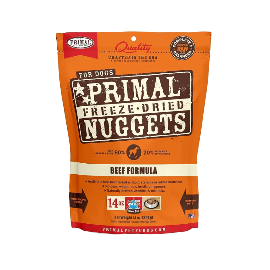 Primal 狗糧 脫水凍乾生肉主食糧 牛肉 14oz (CBF14FD) (賞味期限2025.09) 圖 1