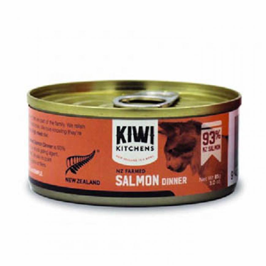 KIWI KITCHENS 主食貓罐頭 無穀物三文魚配方 85g (蝦紅色) (KC-C-S85)