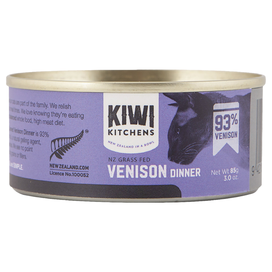 KIWI KITCHENS 主食貓罐頭 無穀物鹿肉配方 85g (紫色)