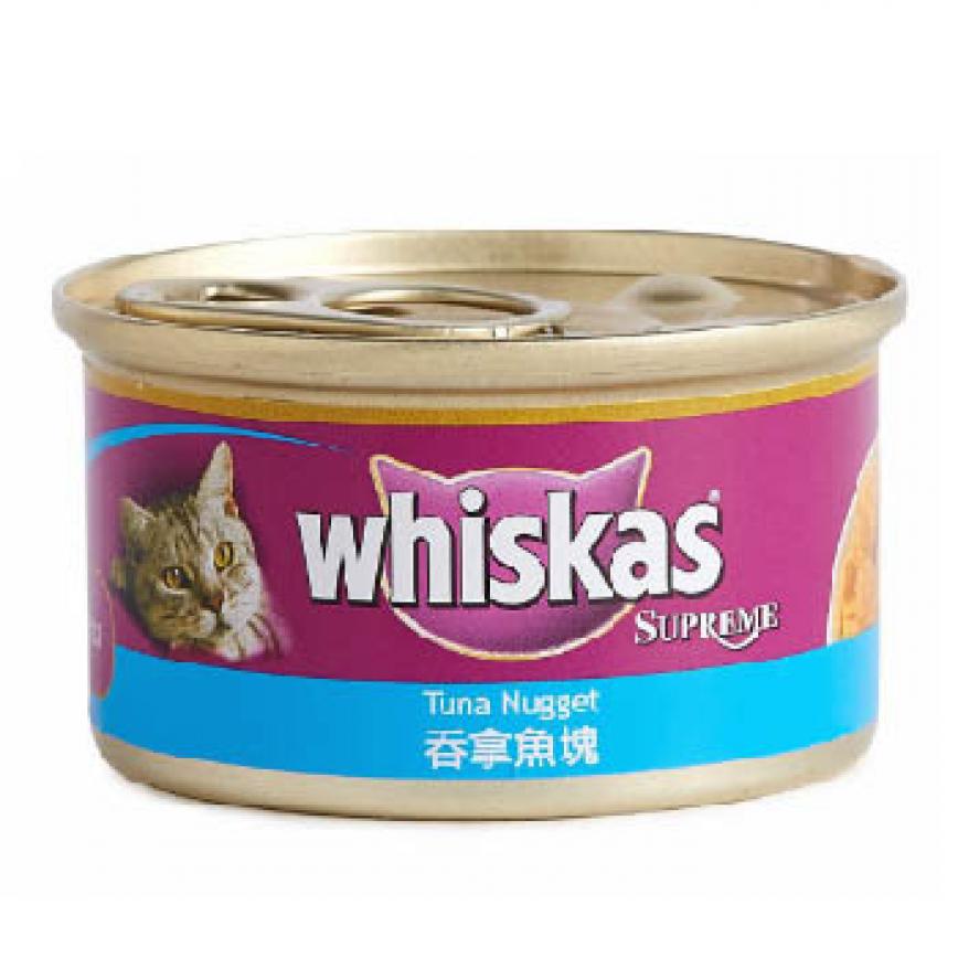 whiskas偉嘉 極品貓罐頭 吞拿魚塊 85g (HK04570)