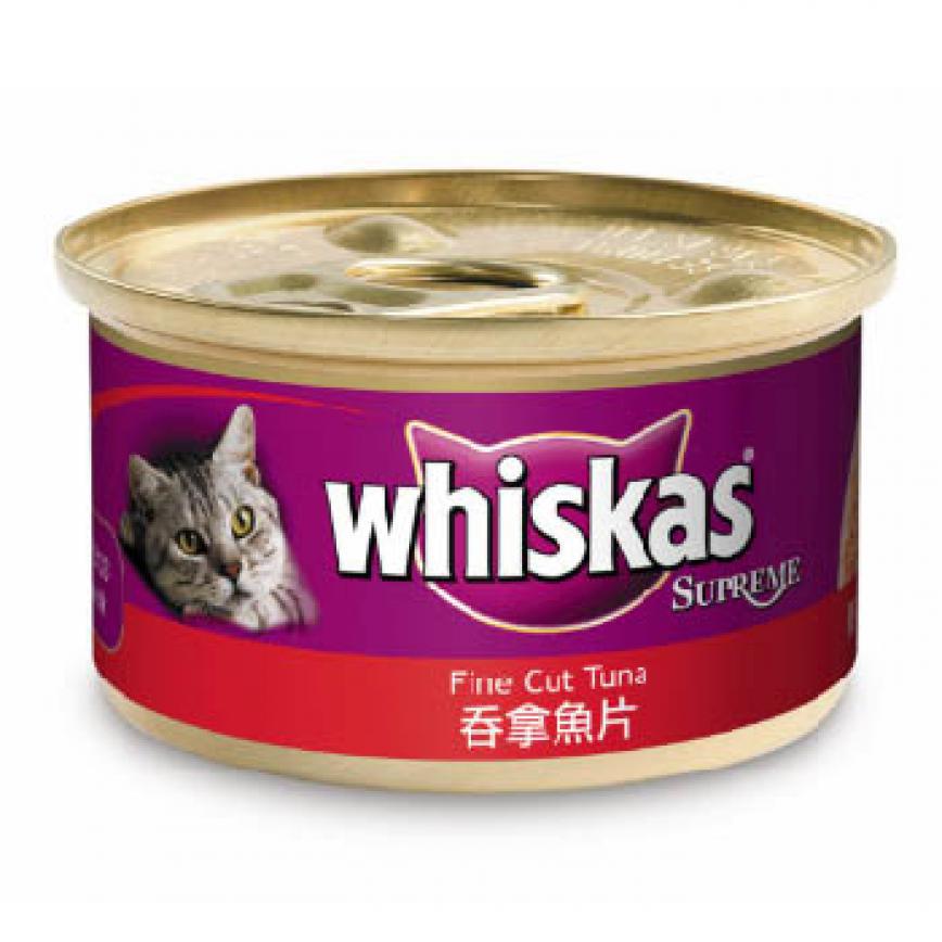 whiskas偉嘉 極品貓罐頭 吞拿魚片 85g (HK04580)