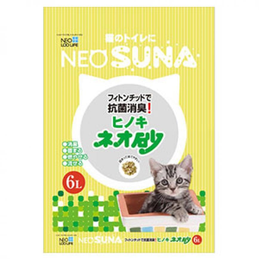 日本NEO SUNA檜木砂 6L (淺綠色)