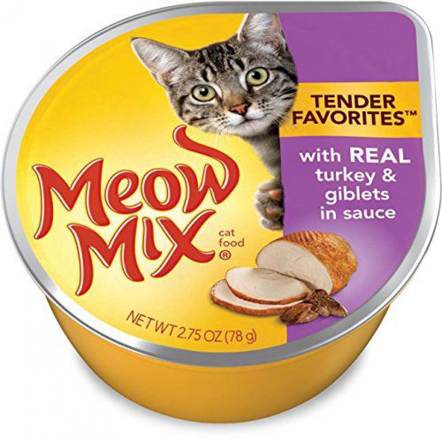 Meow Mix 貓罐頭 雞肉加火雞 78g 圖 1