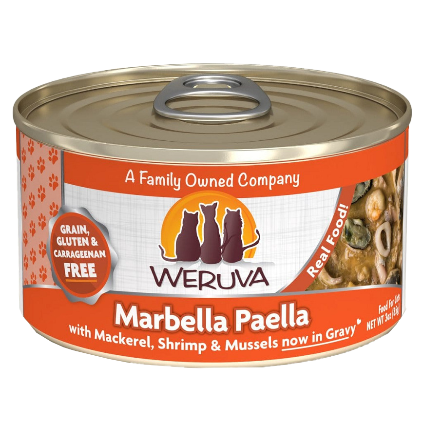 WeRuVa 貓罐頭 主食罐 野生鯖魚海蝦及魷魚青口 85g (橙) (001061) 圖 1