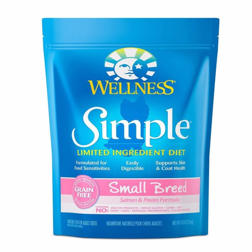 WELLNESS 狗糧 SIMPLE 無穀物 單一蛋白質小型成犬配方 三文魚 10lb (89326) 圖 1