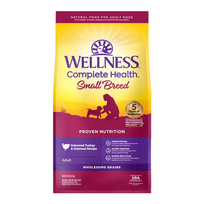 WELLNESS 狗糧 Complete Health 小型成犬 火雞燕麥配方 Small Breed Adult Deboned Turkey 12lb