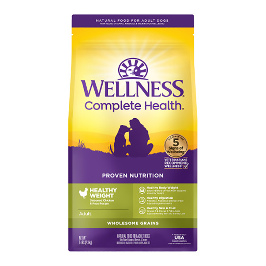 WELLNESS 狗糧 Complete Health GRAINED 低脂減肥配方 雞肉豌豆 26lb (89103)