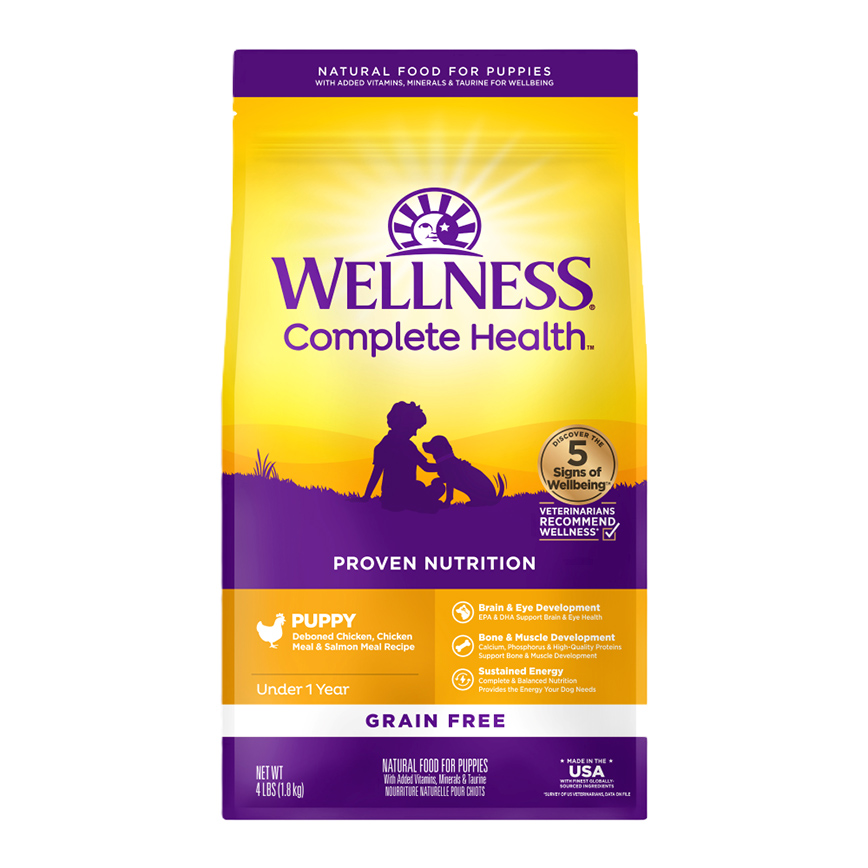 WELLNESS 狗糧 Complete Health 無穀物 GRAIN FREE 幼犬成長配方 24lb (89149)