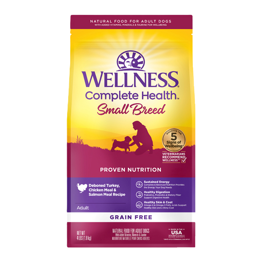 WELLNESS 狗糧 Complete Health 無穀物 GRAIN FREE 小型成犬配方 4lb (89151)
