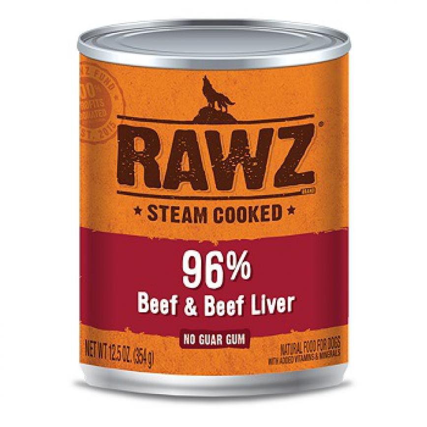 RAWZ 狗罐頭 主食罐 全犬配方 牛肉及牛肝 354g (RZDB354)