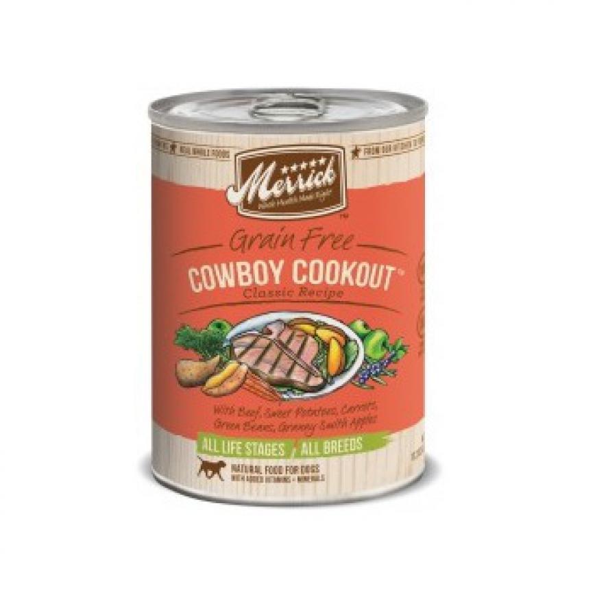 Merrick 無穀物狗罐頭 牛肉及甜薯配方 Cowboy Cookout 12.7oz
