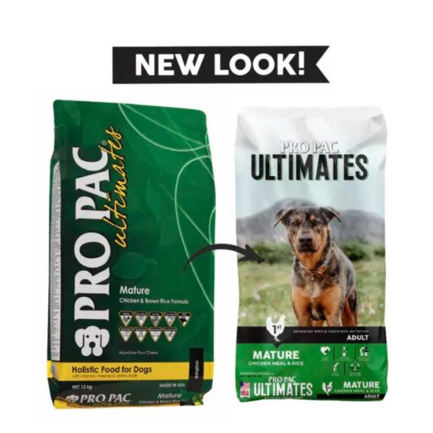PRO PAC Ultimates 狗糧 全天然系列 高齡犬配方 雞肉及糙米 26.5lb 12kg (73070)