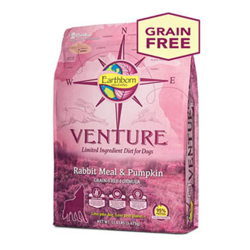 Earthborn Holistic Venture 低敏 單一動物蛋白全犬配方 法國兔肉+南瓜 25lb (VRP25) (TBM)