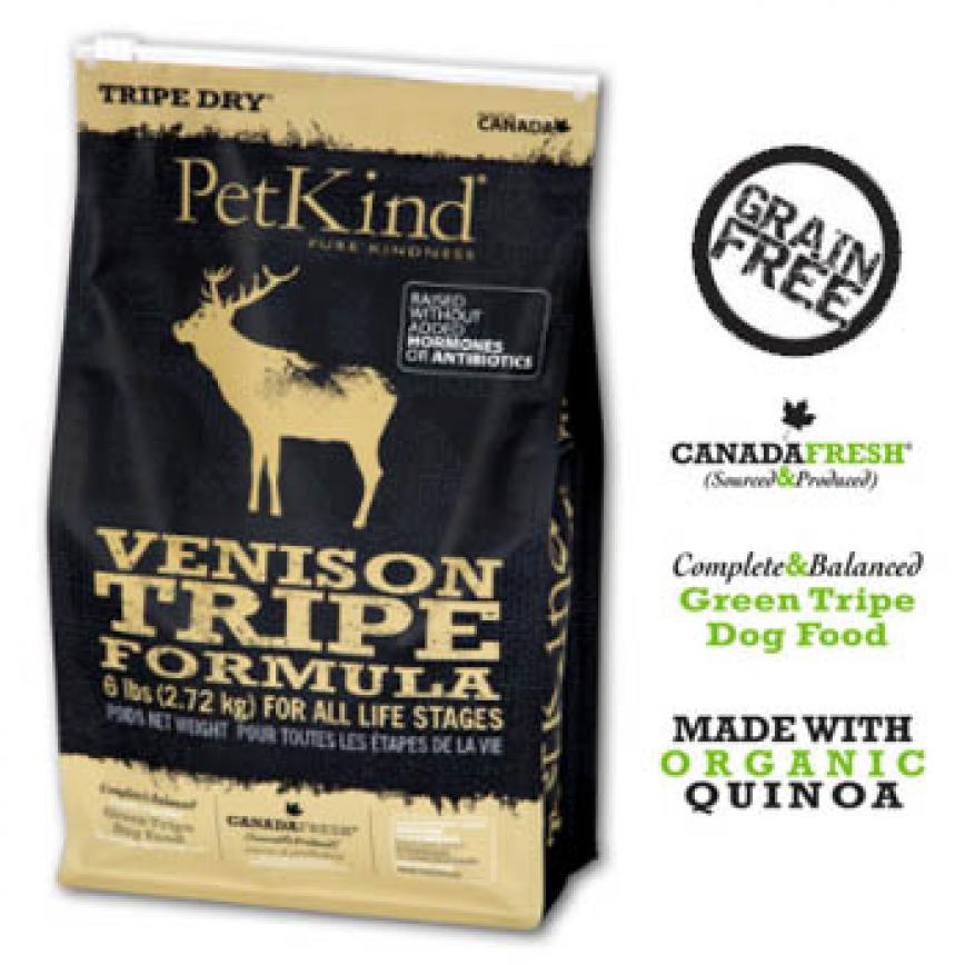 PetKind 無穀物狗糧 高齡犬 鹿+牛草胃 保健低脂配方 25lb (1-740)