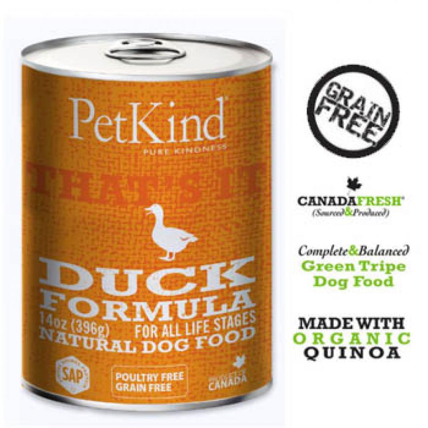 PetKind That's it! 狗罐頭 鴨肉藜麥配方 Duck 14oz (停售)