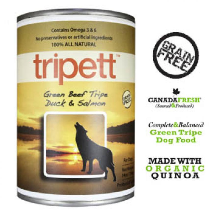 PetKind Tripett 狗罐頭 無穀物牛草胃鴨肉三文魚配方 Beef Tripe Duck & Salmon 14oz (1-873)