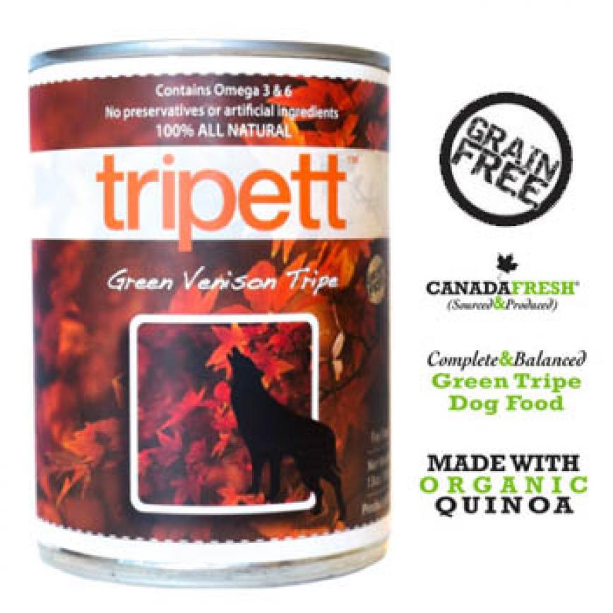 PetKind Tripett 狗罐頭 無穀物鹿草胃配方 Green Venison Tripe 14oz (1-883)