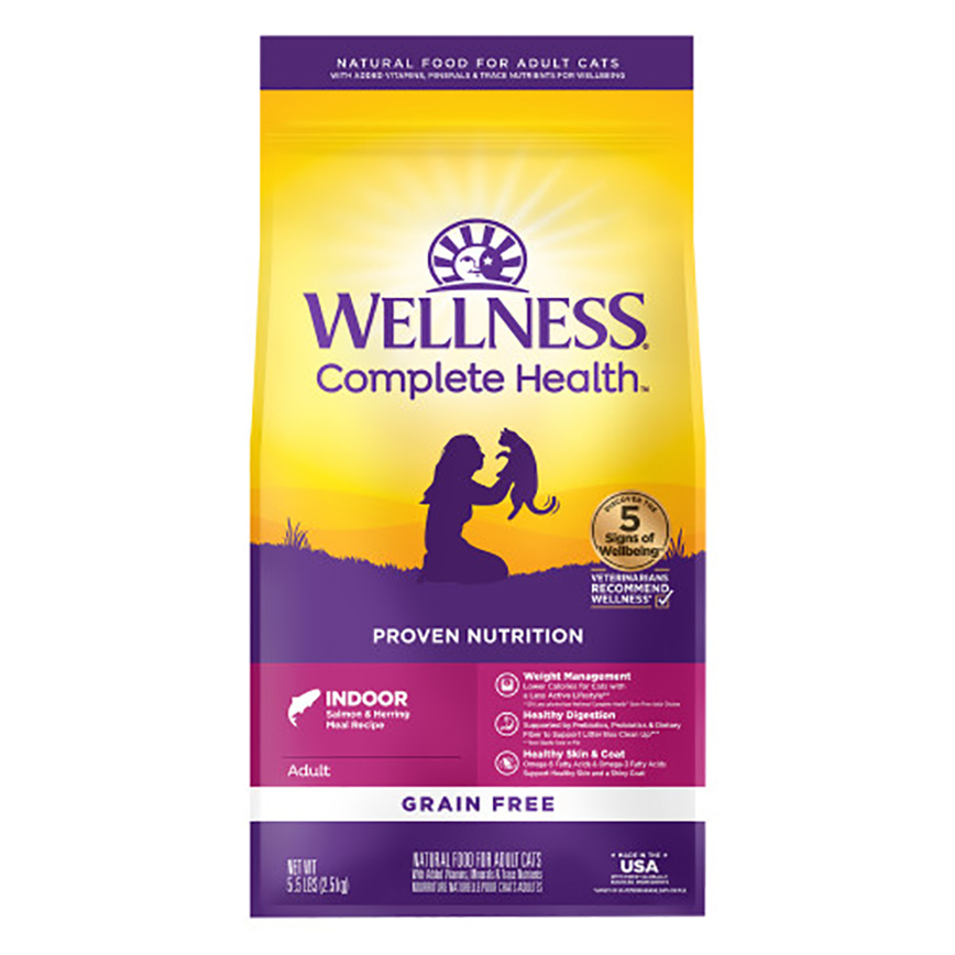 WELLNESS 貓糧 Complete Health 無穀物室內貓配方 三文魚及鯡魚 11lb 8oz (9207)