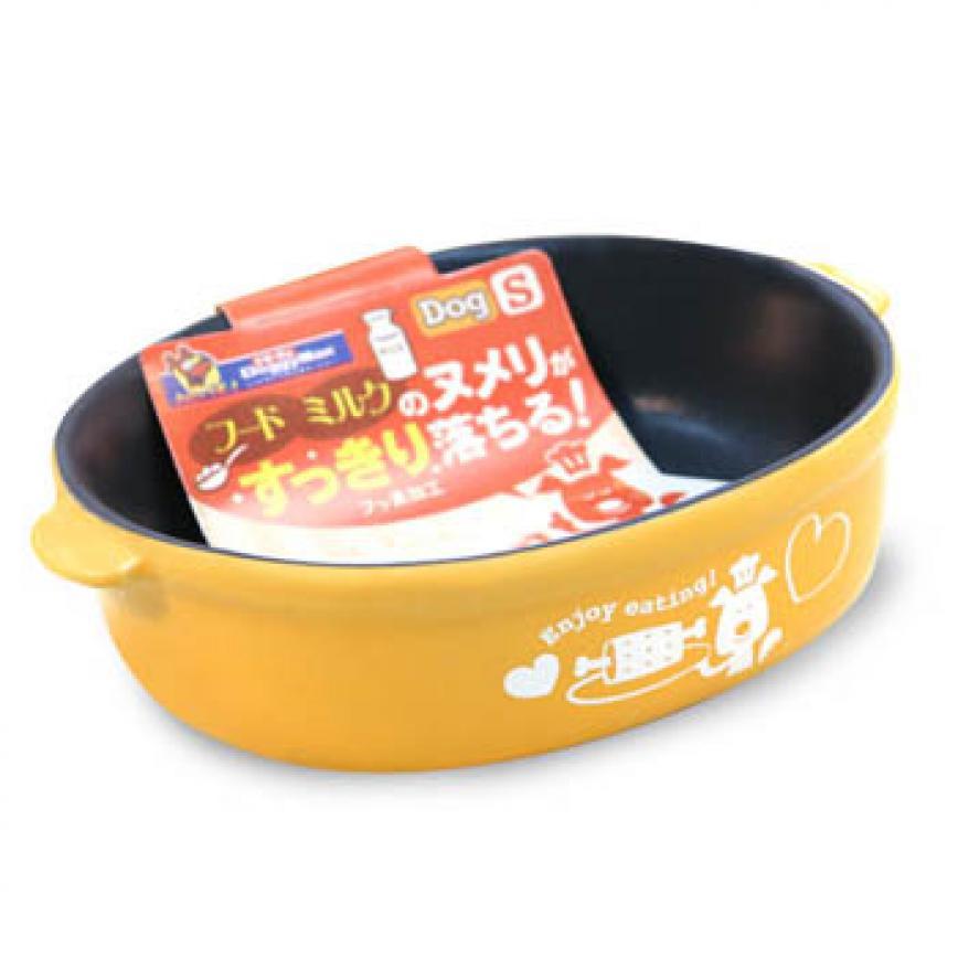 DoggyMan 陶瓷寵物易潔碗 中碼 (米黃色) (貓犬用)