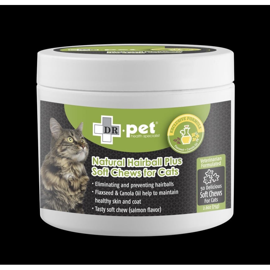 DR.pet 貓用去毛球天然肉粒 50粒 (DP0043A) (新包裝)