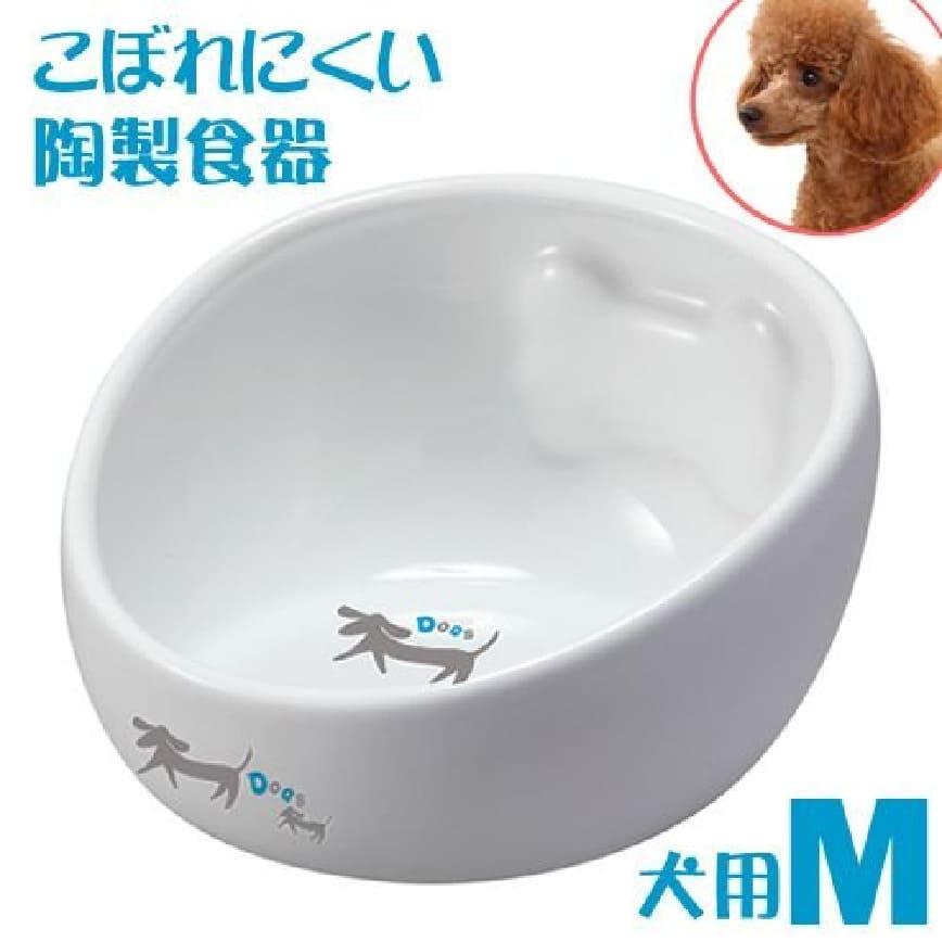日本直送 GONTA CLUB 狗狗貓陶瓷糧食碗 M碼 DP-654 圖 1