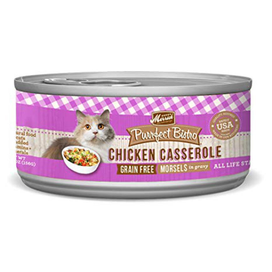 Merrick 無穀物雞肉吞拿魚肉粒貓罐頭 Chicken Casserole 5.5oz (38288)
