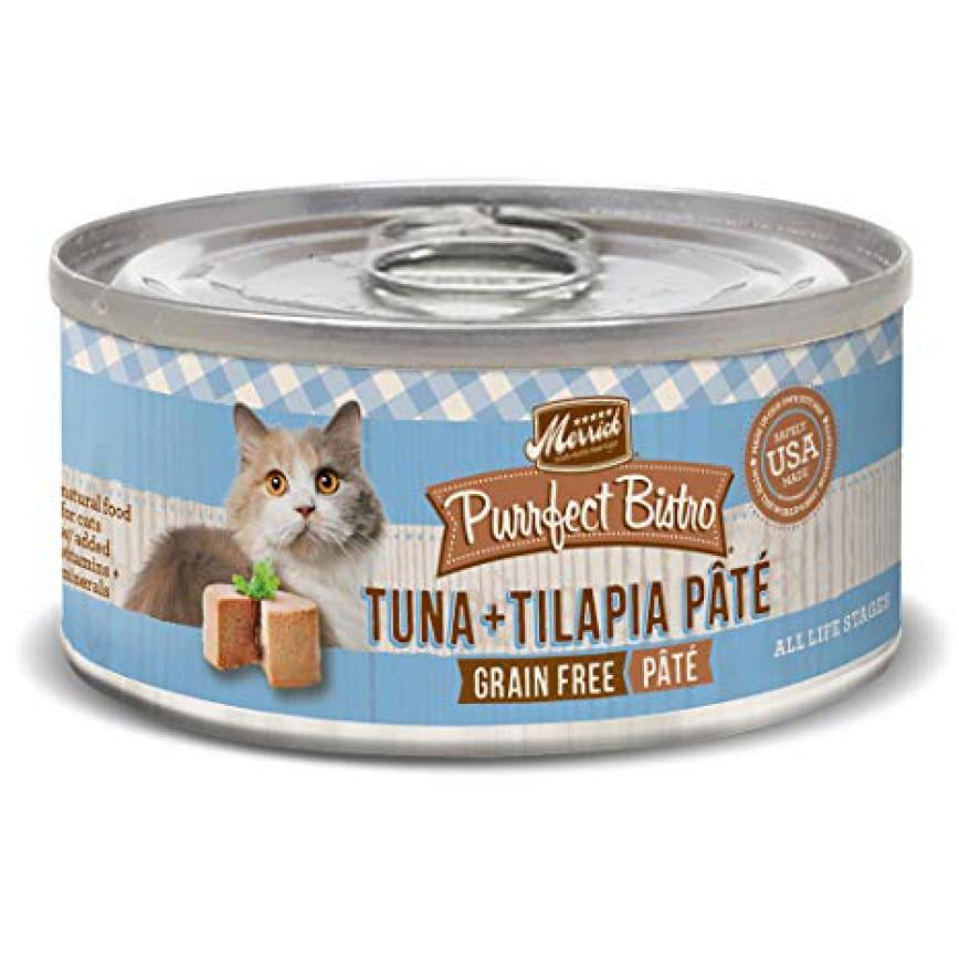 Merrick 無穀物吞拿魚羅非魚肉醬貓罐頭 Tuna Tilapia Pate 5.5oz (38520)