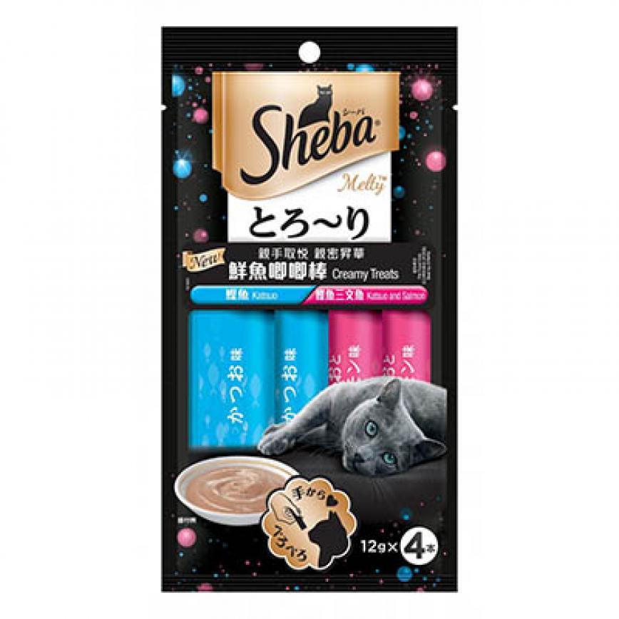 Sheba 鰹魚拼鰹魚三文魚 12g 4本