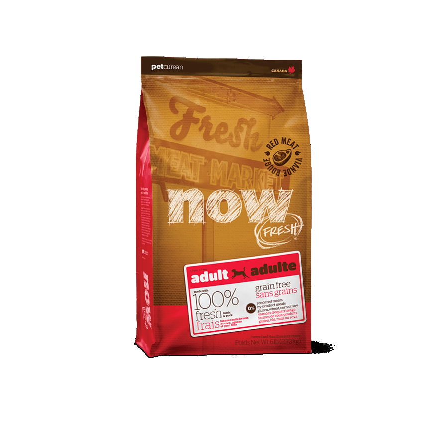 now FRESH 狗糧 無穀物全犬種 成犬紅肉配方 羊肉及豬肉 25lb (2302025) (停售)