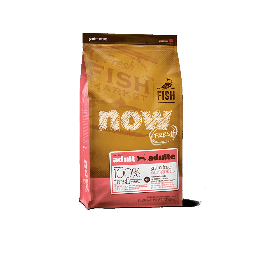 now FRESH 狗糧 無穀物全犬種 成犬魚肉配方 鱒魚三文魚及希靈魚 25lb (2302125)