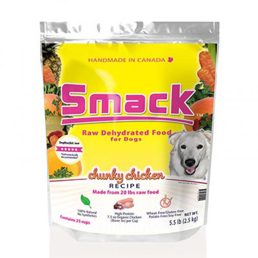 Smack 鮮雞肉蔬果 有機脫水狗糧 2.5kg (002224) (停售)