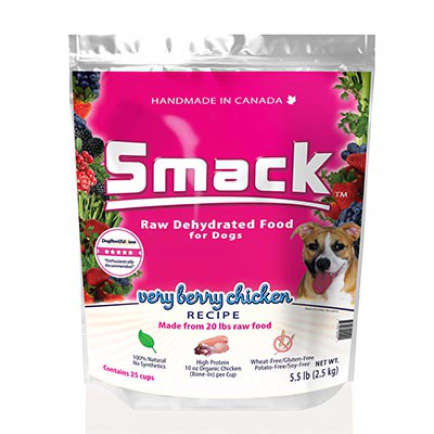 Smack 鮮雞肉超級野莓 有機脫水狗糧 1.5kg (002225) (停售)
